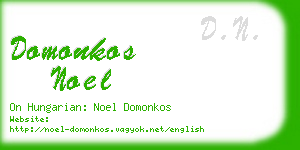 domonkos noel business card